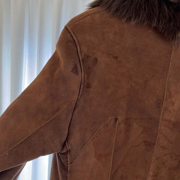 🤎 Luxury Italian Fur Shearling Coat in Chocolate Brown 🤎 - Picture 8 of 17